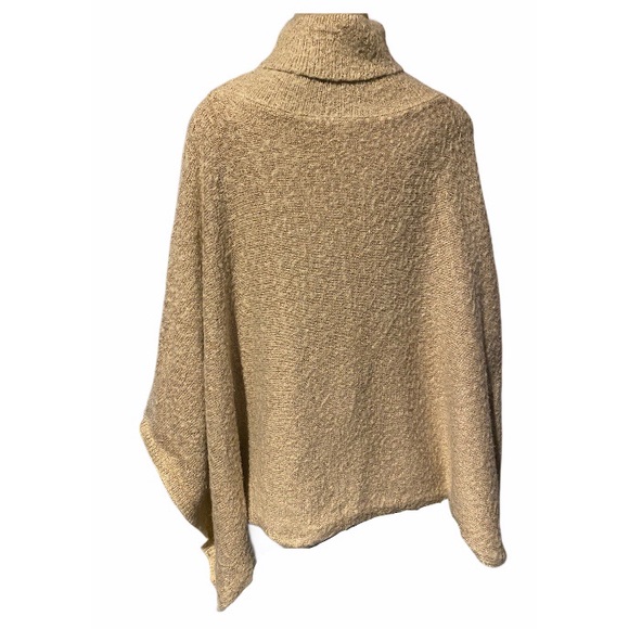 Anthropology Akemi + Kin Gold Poncho Sweater OS - Picture 4 of 6